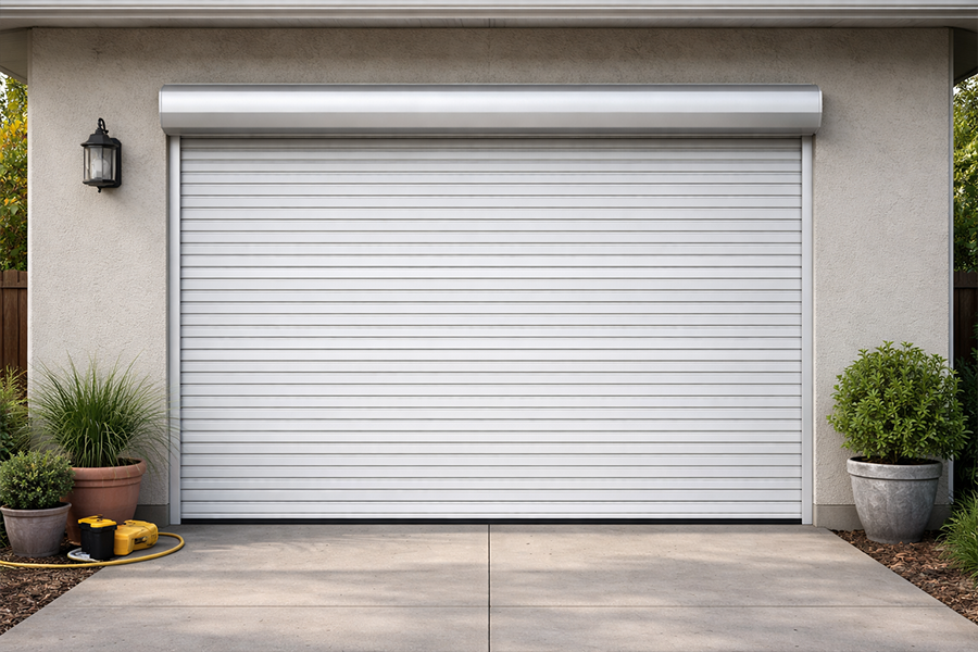Roll Up Garage Door Exterior View