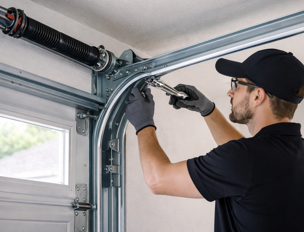 Garage door track replacement Santa Clara CA
